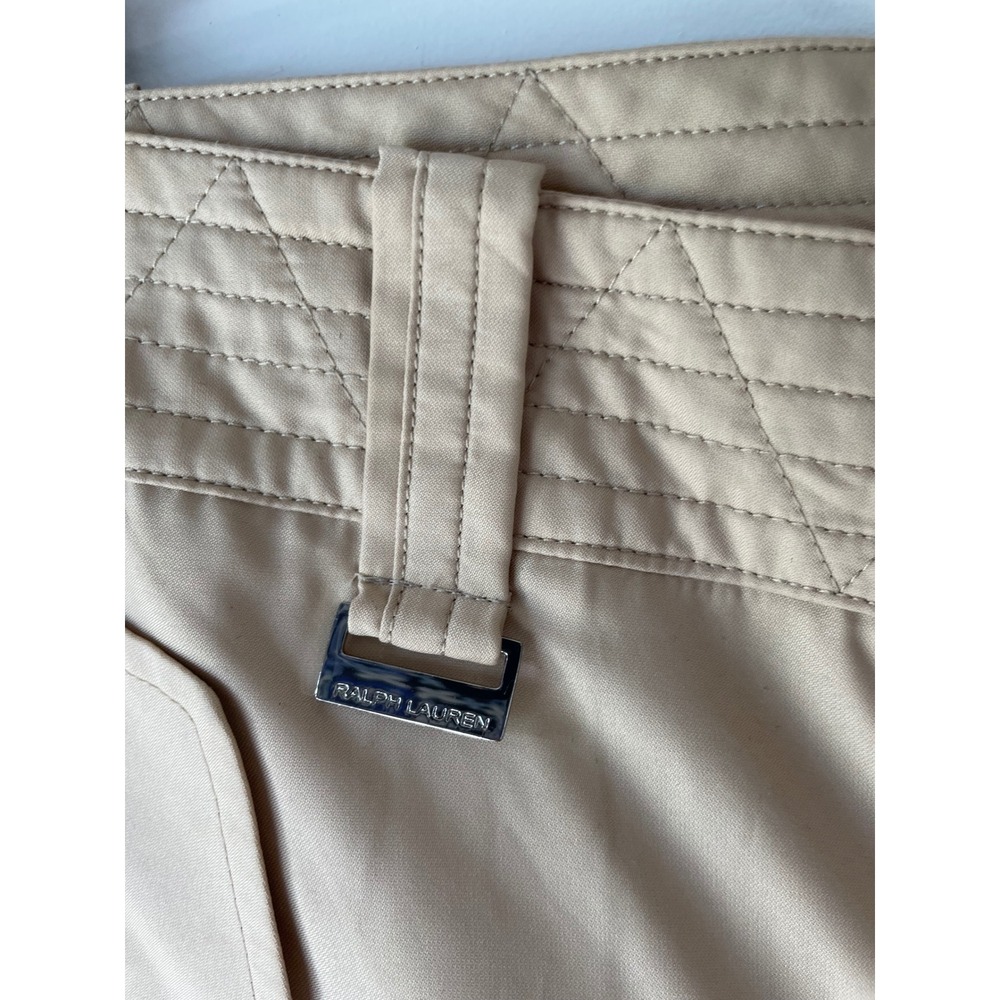 Y2K Ralph Lauren Golf Tan Khaki Cargo Capri Pants Adjustable Drawstring Cuffs - Picture 7 of 10